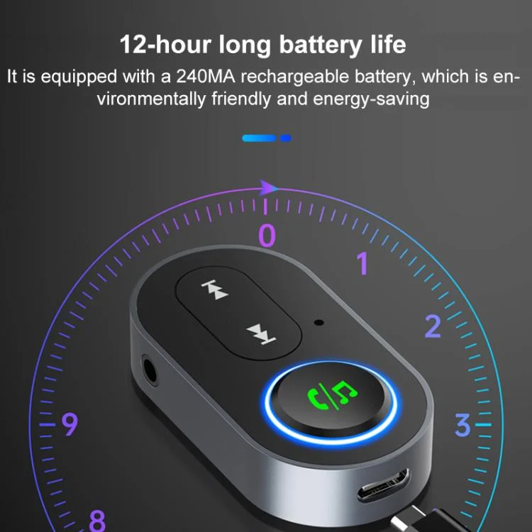 EDA008296501A_2.webp BR10 Car Bluetooth AUX Receiver Bluetooth Audio Adapter - Image 3