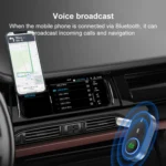BR10 Car Bluetooth AUX Receiver Bluetooth Audio Adapter - Image 6