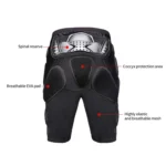 GHOST RACING K062 Off-road Motorcycle Armor Pants Racing Riding Anti-fall Hip Protector - Image 4