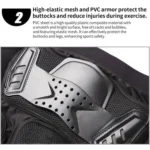 GHOST RACING K062 Off-road Motorcycle Armor Pants Racing Riding Anti-fall Hip Protector - Image 7