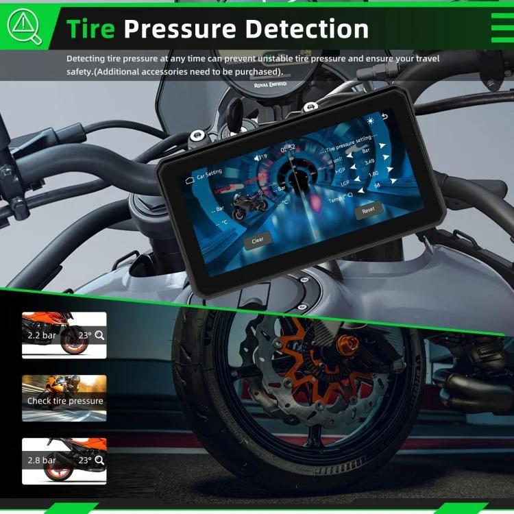 EDA008303201A_1.webp 6 inch Motorcycle Wireless CarPlay and Android Auto Display Screen Navigator - Image 2