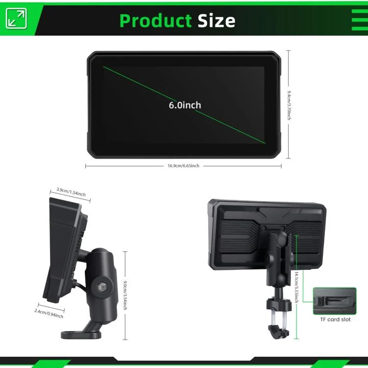 EDA008303201A_11.webp 6 inch Motorcycle Wireless CarPlay and Android Auto Display Screen Navigator - Image 12
