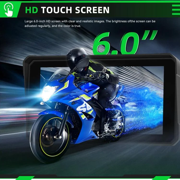 EDA008303201A_8.webp 6 inch Motorcycle Wireless CarPlay and Android Auto Display Screen Navigator - Image 9