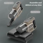 14000Pa 2 in 1 Household Handheld Wireless Mite Remover UV Sterilization Vacuum Cleaner - Image 13