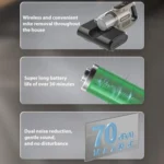 14000Pa 2 in 1 Household Handheld Wireless Mite Remover UV Sterilization Vacuum Cleaner - Image 4