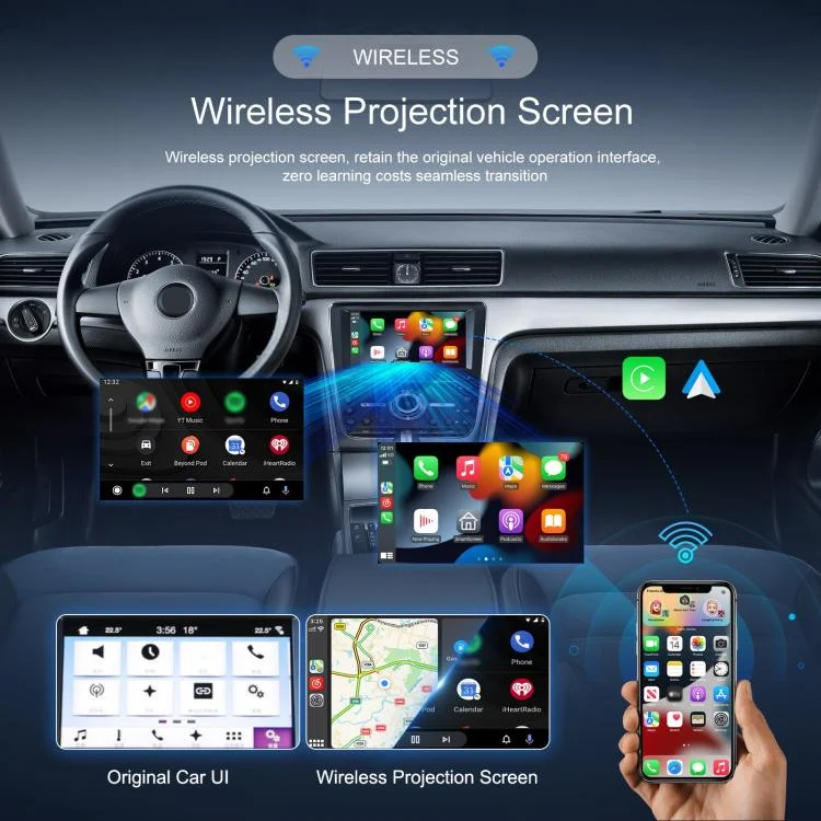 EDA008304901A_1.webp Car CarPlay and Android Auto Wired to Wireless Smart Box USB Adapter - Image 2