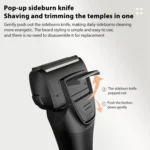 Full Body Washable LED Digital Display Reciprocating Electric Shaver - Image 4