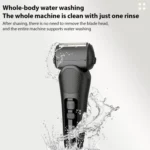 Full Body Washable LED Digital Display Reciprocating Electric Shaver - Image 6