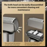 Five-blade Full Body Washable LED Digital Display Reciprocating Electric Shaver - Image 7