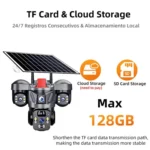 D31 9MP Multi-lens Panoramic Solar Surveillance PTZ Dome Camera - Image 12