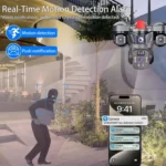 D31 9MP Multi-lens Panoramic Solar Surveillance PTZ Dome Camera - Image 13