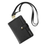 DUX DUCIS PU Leather RFID Multi-card Wallet with Lanyard - Image 3