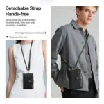 DUX DUCIS PU Leather RFID Multi-card Wallet with Lanyard - Image 6