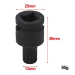 Brake Pad Screw Disassembly Tool Screw Removal Sleeve 14mm Triple Square XZN Socket for Volkswagen / Audi - Image 5