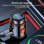 T23 Car FM Transmitter Bluetooth Player Fast Charging - Image 3