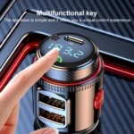 T23 Car FM Transmitter Bluetooth Player Fast Charging - Image 7