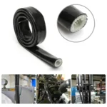 Silicone Fiberglass Fireproof Heat Shield Protective Sleeve Car Line Insulation Protection Cover, 1m Length