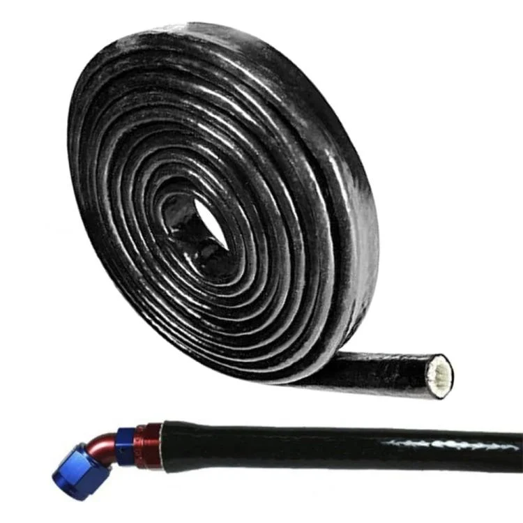 EDA0083227_B5.webp Silicone Fiberglass Fireproof Heat Shield Protective Sleeve Car Line Insulation Protection Cover, 1m Length - Image 6