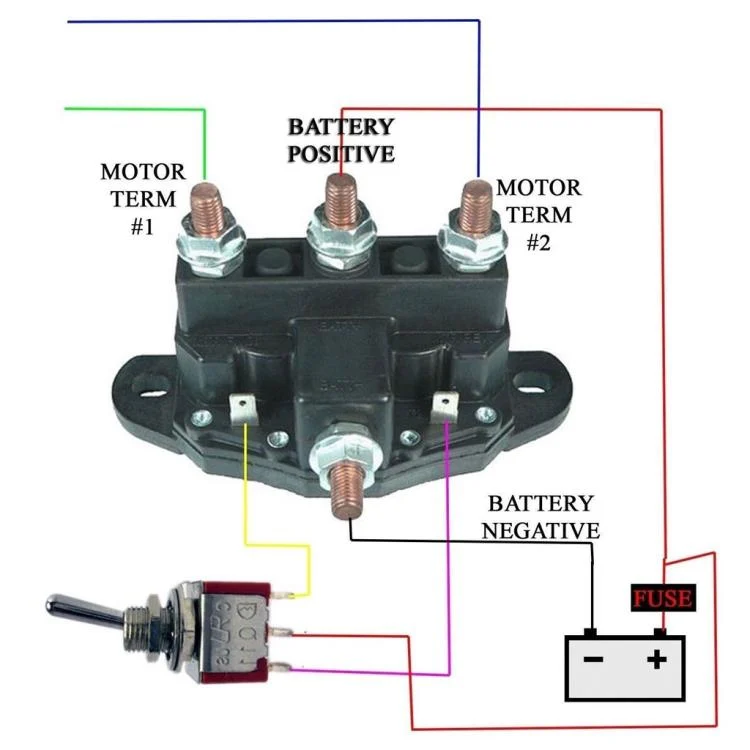 EDA008324501A_6.webp Car Relay Winch Motor Reversing Solenoid Switch DC Six-terminal Relay 2141211A61 - Image 7