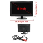 1080P 5 inch HD Display Screen Side Front Blind Spot Camera Image Assistance System Kit - Image 9