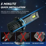 1 Pair 32W 3200LM 6500K Car LED Headlight Bulb with Fan - Image 10