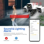 ESCAM PT223 3x4MP HD Motion Detection WiFi Three-screen PTZ IP Camera - Image 6