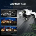 ESCAM PT223 3x4MP HD Motion Detection WiFi Three-screen PTZ IP Camera - Image 7