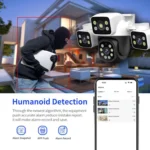 ESCAM PT223 3x4MP HD Motion Detection WiFi Three-screen PTZ IP Camera - Image 8