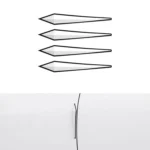 4pcs / Set Car Door Anti-collision PVC Strip, Size: 15x2.5cm