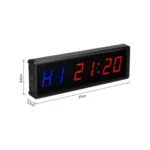 KYX--0015 1.5 inch 6-digit Cycle Interval Fitness Exercise Multi-function Timer - Image 2