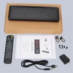 KYX--0015 1.5 inch 6-digit Cycle Interval Fitness Exercise Multi-function Timer - Image 13