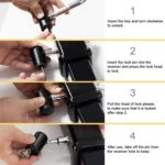 5/8 inch and 1/2 inch Car American Towing Hitch Metal Lock - Image 5