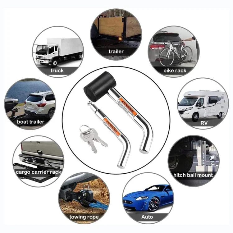 EDA008365001A_5.webp 5/8 inch and 1/2 inch Car American Towing Hitch Metal Lock - Image 6