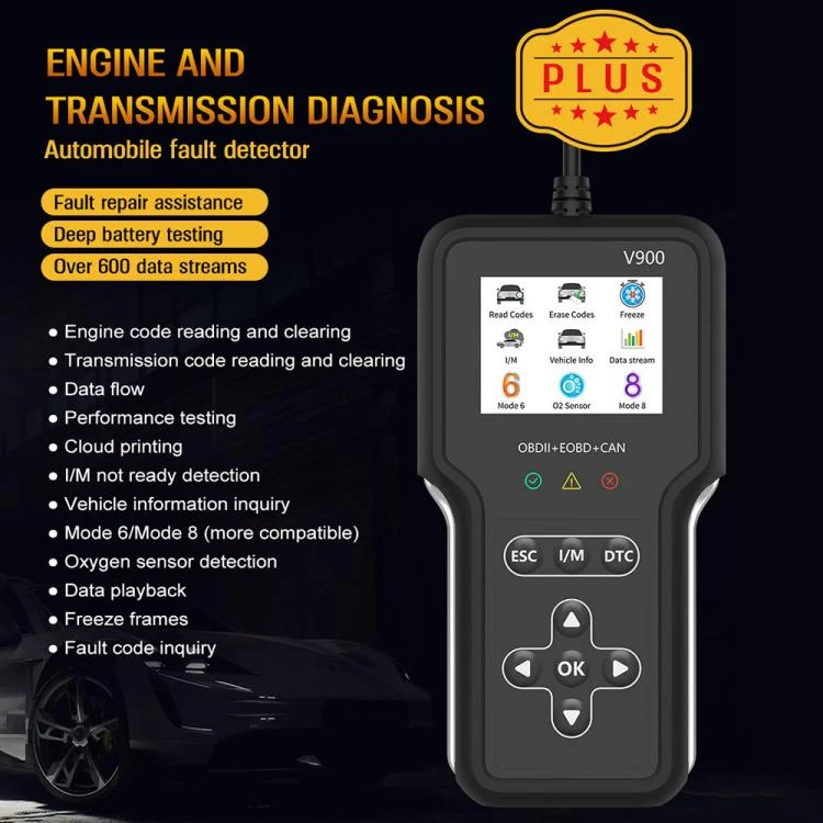 EDA008365301A_3.webp V900 Car Engine Transmission Diagnostic Scanner Tool Car Fault Detector - Image 4