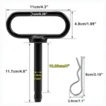 5/8 inch Lawn Tow Behind Attachment Hitch Tractor Towing Hitch Pin - Image 2