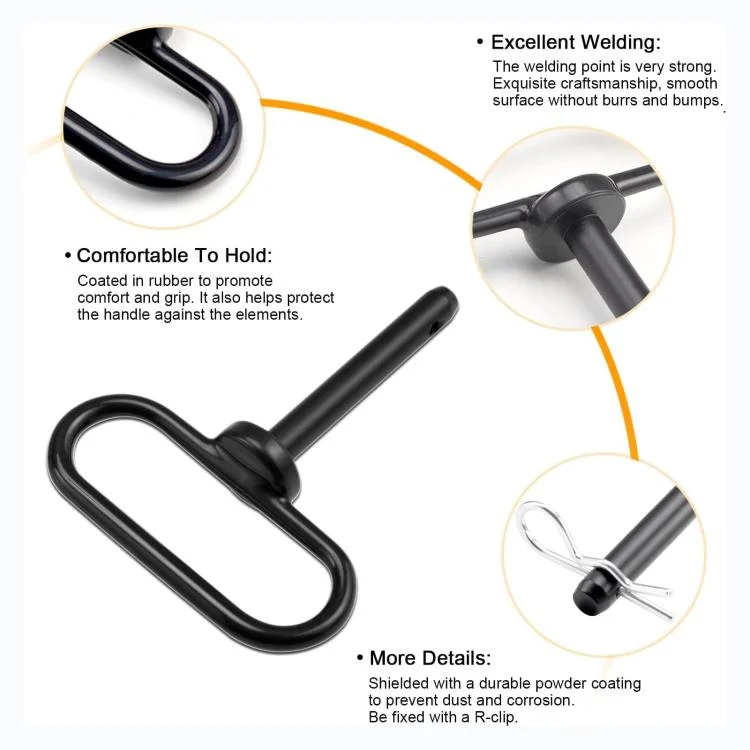 EDA008365501A_3.webp 5/8 inch Lawn Tow Behind Attachment Hitch Tractor Towing Hitch Pin - Image 4