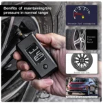 Car Digital Tire Pressure Gauge and Tire Tread Depth Gauge - Image 2