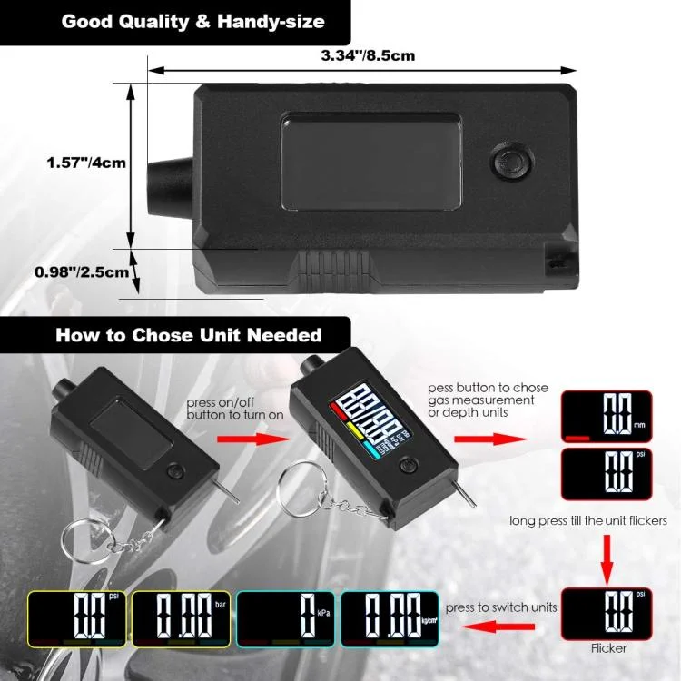 EDA008366101A_2.webp Car Digital Tire Pressure Gauge and Tire Tread Depth Gauge - Image 3