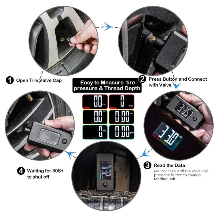 EDA008366101A_5.webp Car Digital Tire Pressure Gauge and Tire Tread Depth Gauge - Image 6