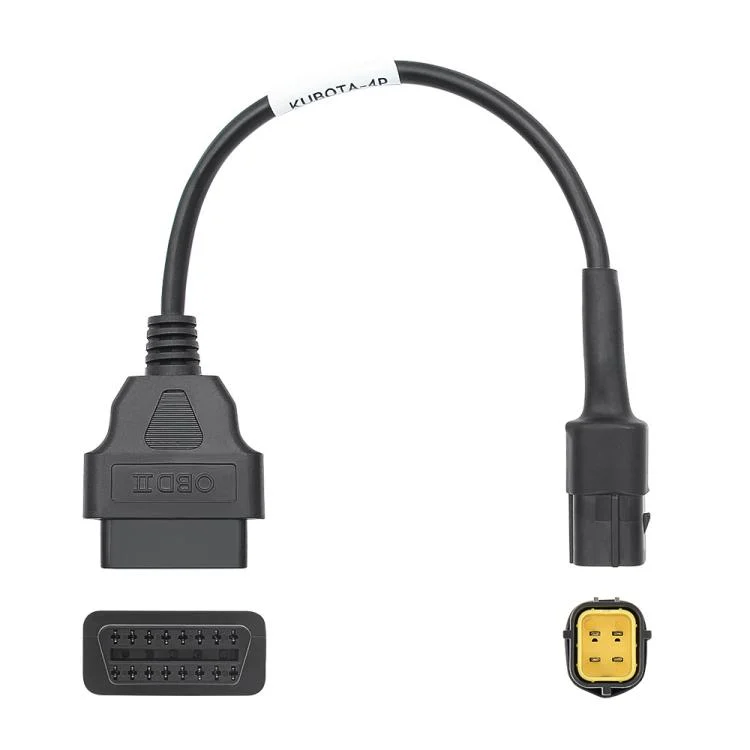 Agricultural Machinery Repair OBD2 Diagnostic Adapter Cable for Kubota Diagmaster Python