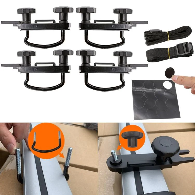 EDA008368201A_3.webp Car Roof Luggage Box Fixing Installation Accessories Roof U-bolt U-hook Clamp Kit - Image 4