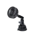 Multifunctional Car Suction Cup Fan 360 Degree Rotation Adjustable Single Head Fan
