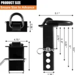 Car Stake Pocket D-Ring Hitch Pin Trailer Traction Connection Accessories - Image 2