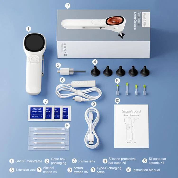 EDA008392201A_5.webp TESLONG SA160 1.45 Inch HD Screen Handheld Smart Visual Otoscope - Image 6