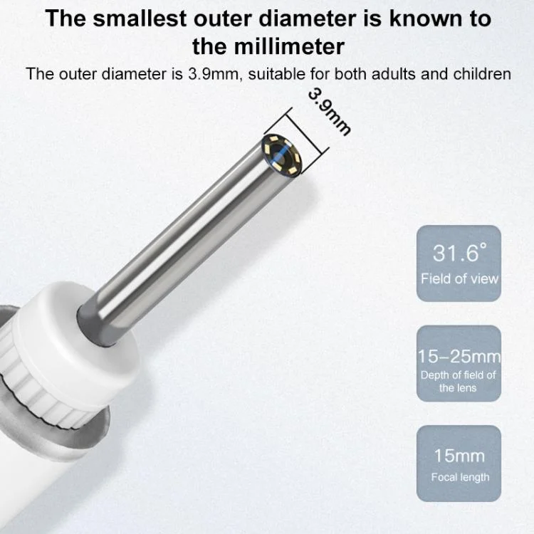 EDA008392701A_3.webp TESLONG SA39A WIFI Smart Visual Otoscope LED Ear Pick - Image 4