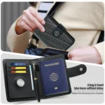 VIETAO VT-ZP-240 Multifunctional Leather Passport Card Holder - Image 6