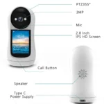 V5 3MP Home HD Full Color Two-Way Video Call Camera Support One-Click Call - Image 9