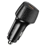 WK WP-C63 Carbon Fiber 48W Fast Car Charging Charger