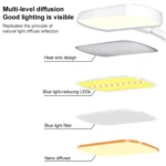 LED 3-color Pen Holder Desk Lamp Smart Voice Control Light - Image 3