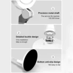 LED Natural Light AA Grade Eye Protection Foldable Study Desk Lamp - Image 12